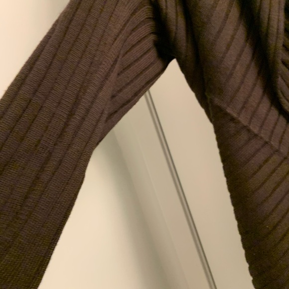 Long Sweater brown 50% wool heavy - Picture 5 of 8